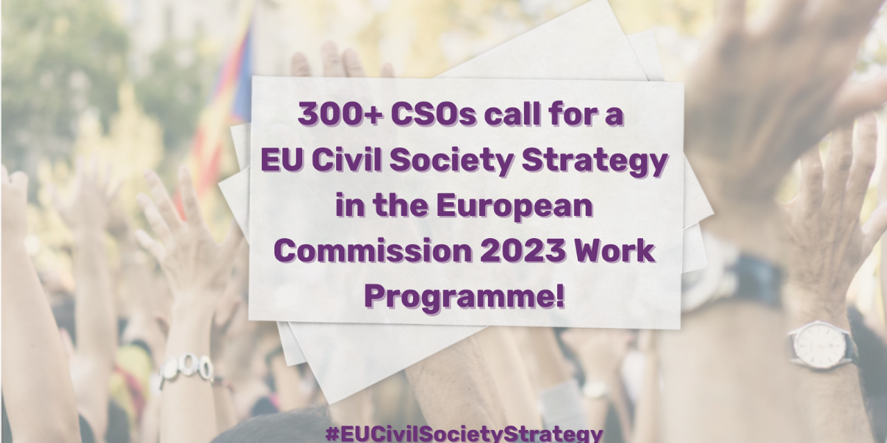 apel do Komisji Europejskiej o przygotowanie strategii na rzecz społeczeństwa obywatelskiego
